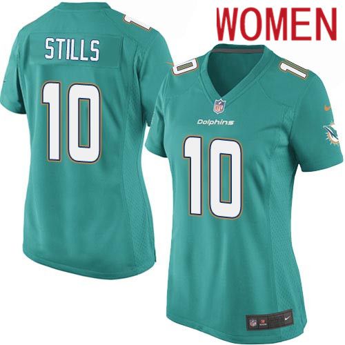 Women Miami Dolphins #10 Kenny Stills Nike Green Game NFL Jersey->women nfl jersey->Women Jersey